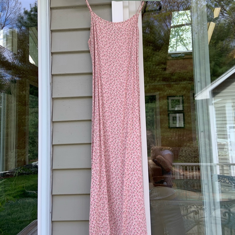 Brandy Melville Pink Floral Dress